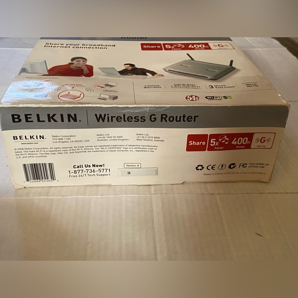 Belkin Wireless G Router 2006 5 x faster - Picture 4 of 6